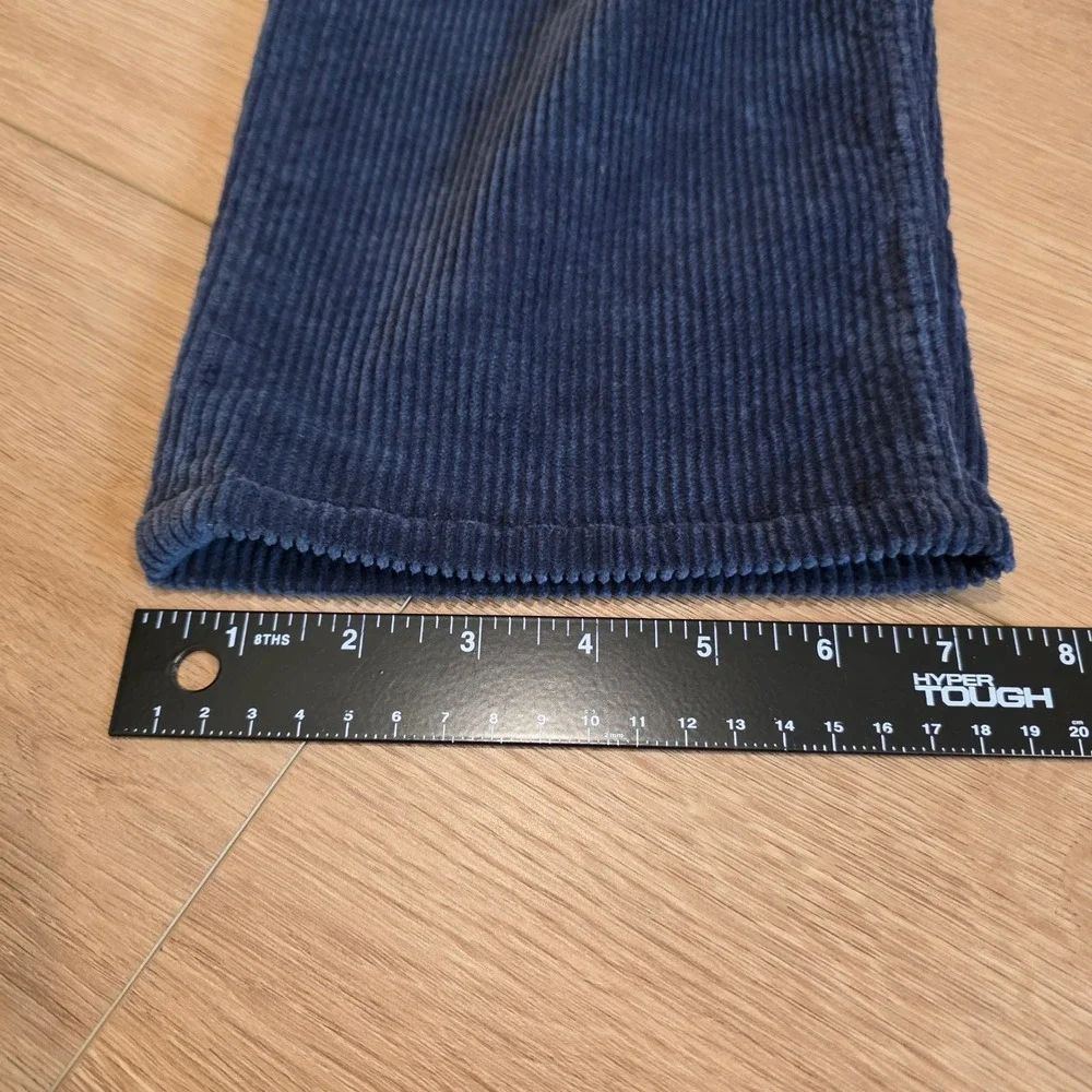 Rag & Bone Mens Navy Blue Corduroy Straight Leg Pants Size 33 Stretch Cotton - Picture 9 of 11